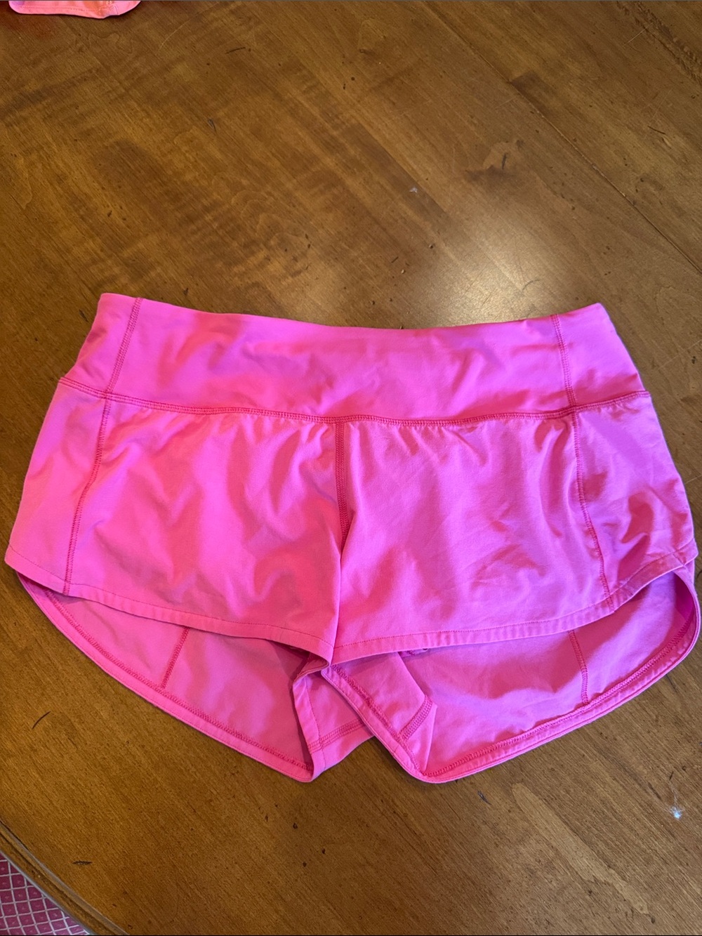 Lululemon hot pink speed up shorts 2.5